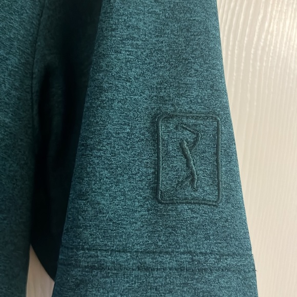 Men’s PGA tour dark green golf shirt. - Picture 3 of 4